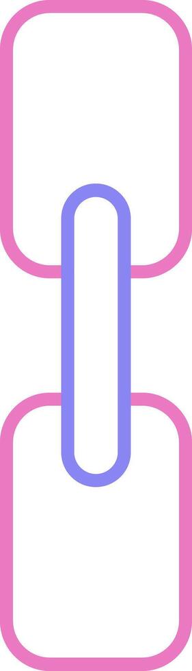 Chain Linear Two Colour Icon vector