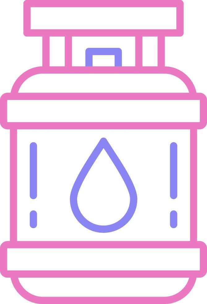 Propane Linear Two Colour Icon vector