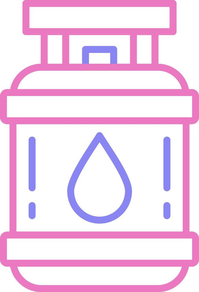 Propane Linear Two Colour Icon vector