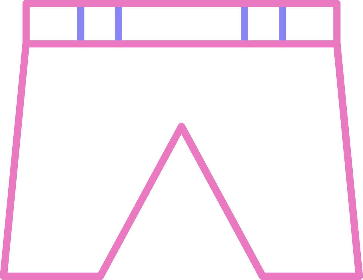 Shorts Linear Two Colour Icon vector