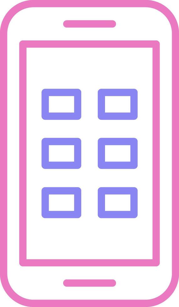 Phone Linear Two Colour Icon vector