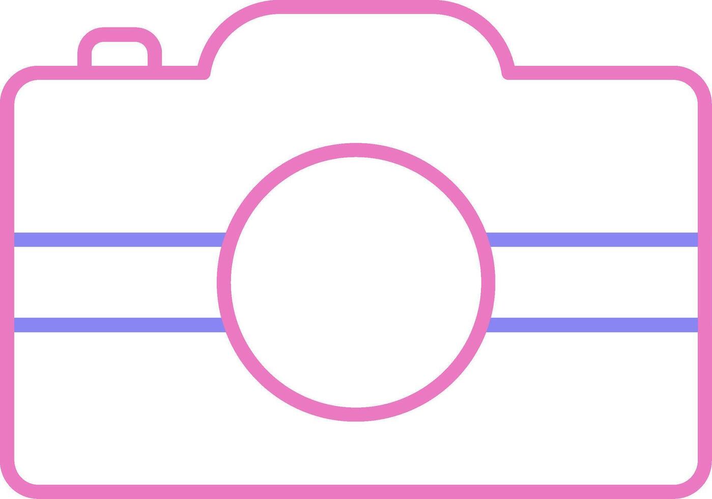 Hand Camera Linear Two Colour Icon vector