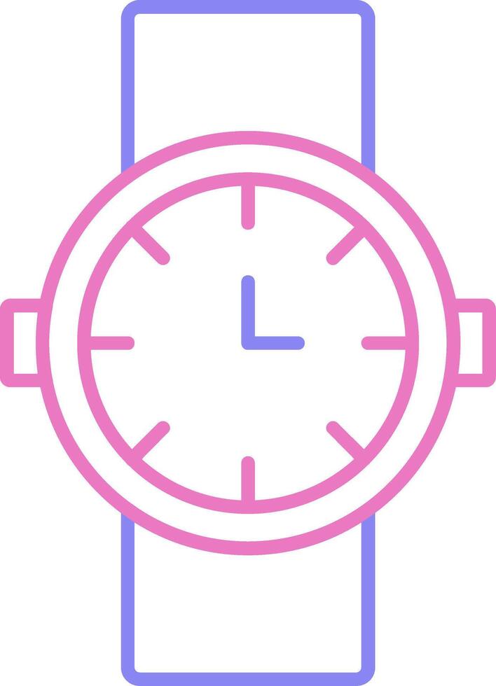 Watch Linear Two Colour Icon vector
