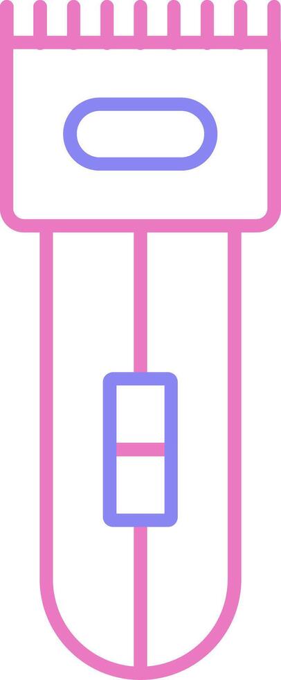Electric Shaver Linear Two Colour Icon vector