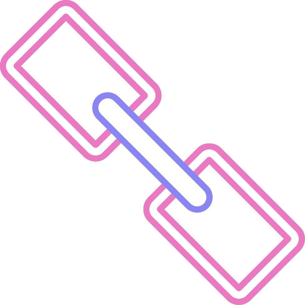 Link Linear Two Colour Icon vector
