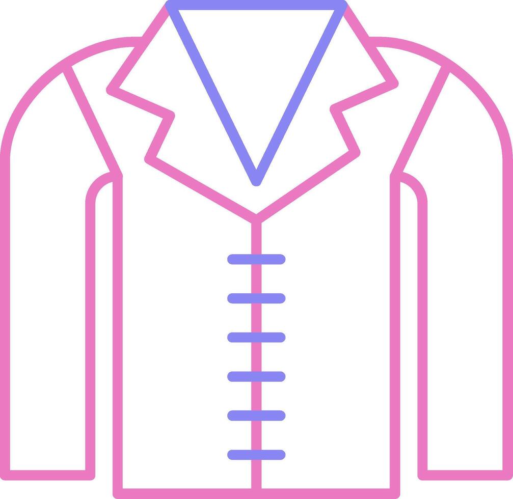 Coat Linear Two Colour Icon vector