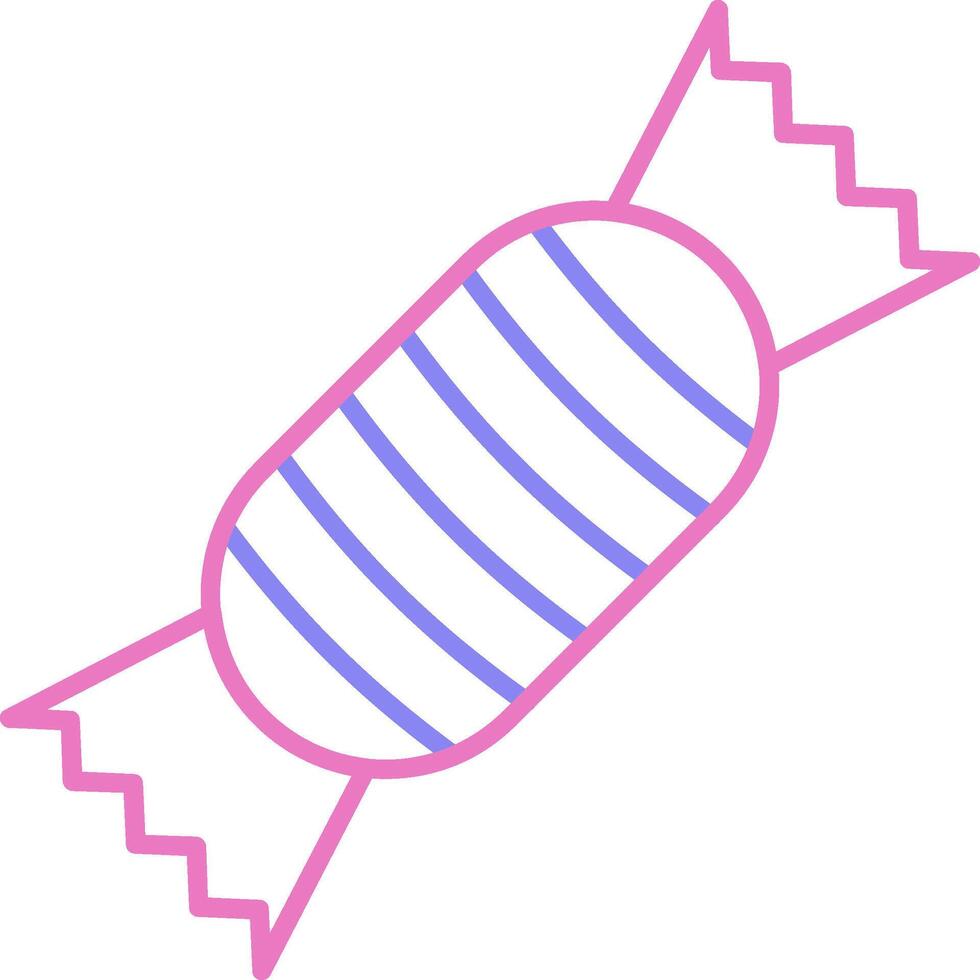 Toffee Linear Two Colour Icon vector