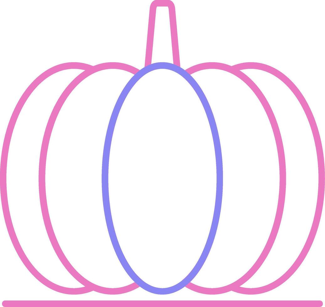 Pumpkin Linear Two Colour Icon vector