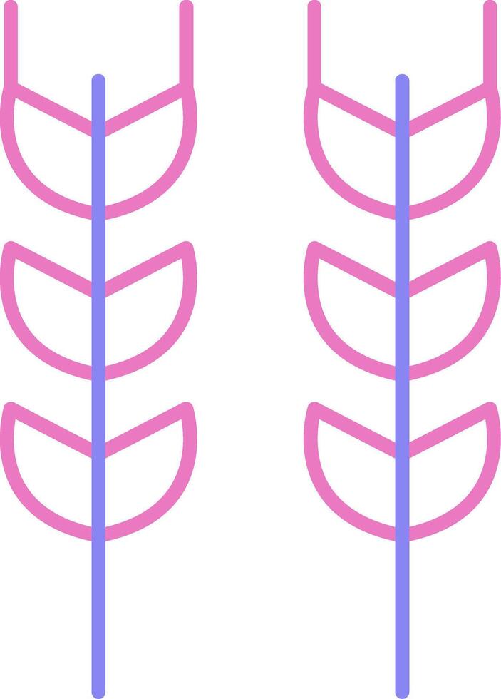 Wheat Linear Two Colour Icon vector
