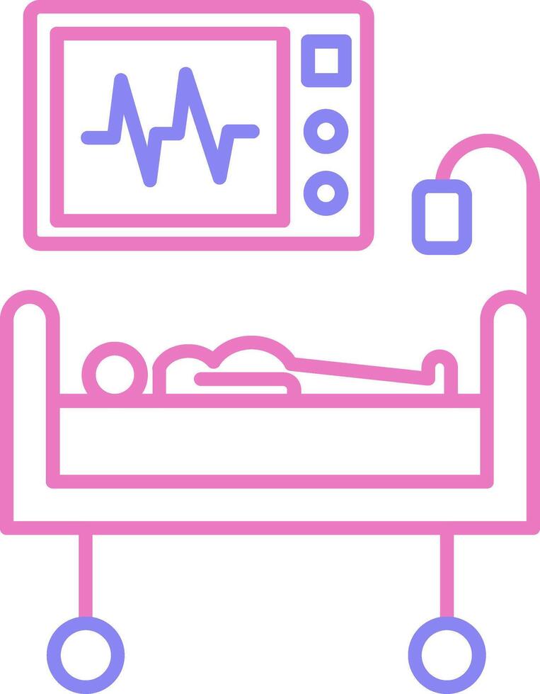 Medical Treatment Linear Two Colour Icon vector