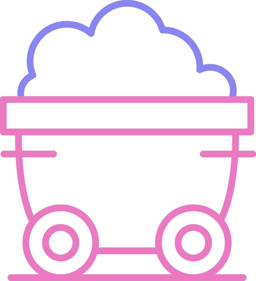 Wagon Linear Two Colour Icon vector