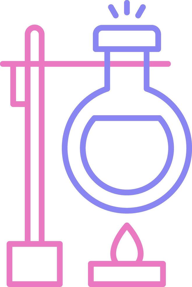 Volumetric Linear Two Colour Icon vector