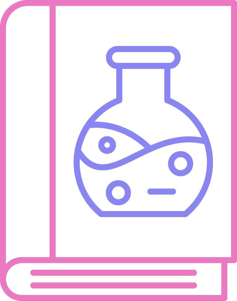 Book Linear Two Colour Icon vector