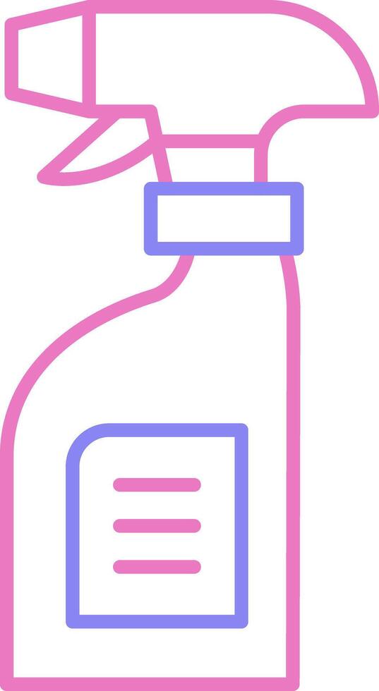Cleaning Spray Linear Two Colour Icon vector