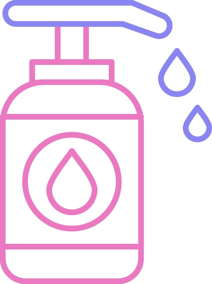 Lotion Linear Two Colour Icon vector