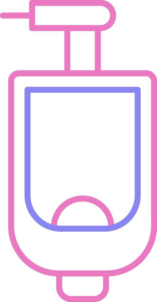 Urinal Linear Two Colour Icon vector