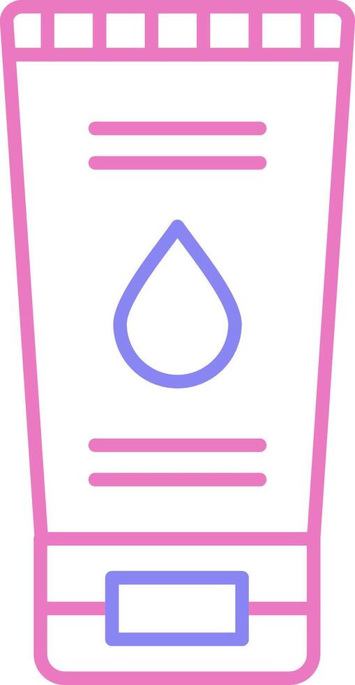 Face Wash Linear Two Colour Icon vector
