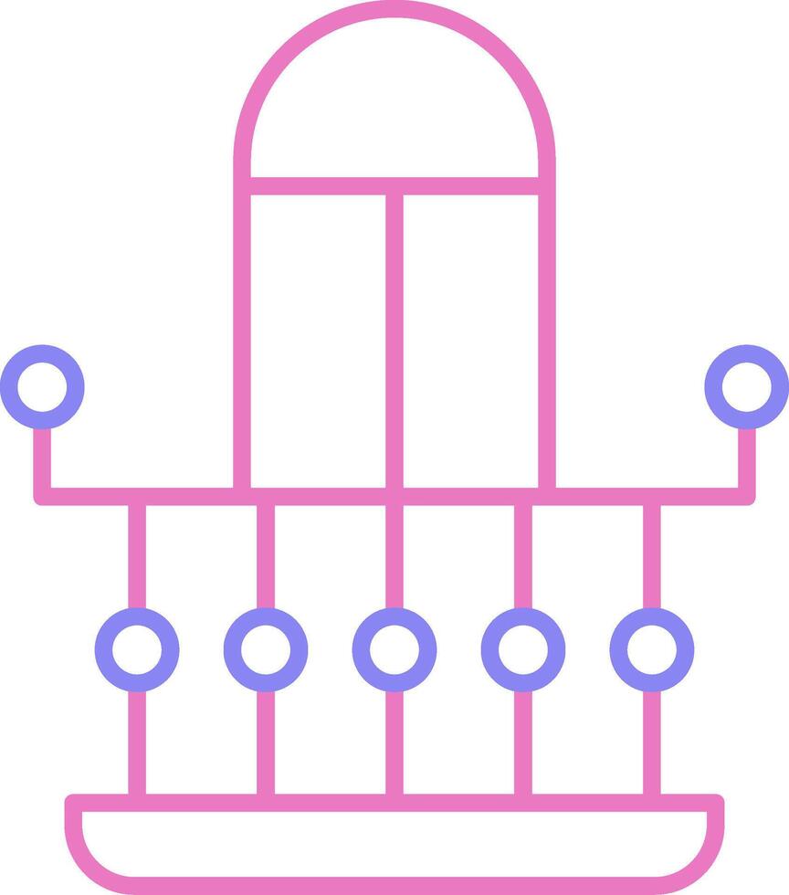 Balcony Linear Two Colour Icon vector