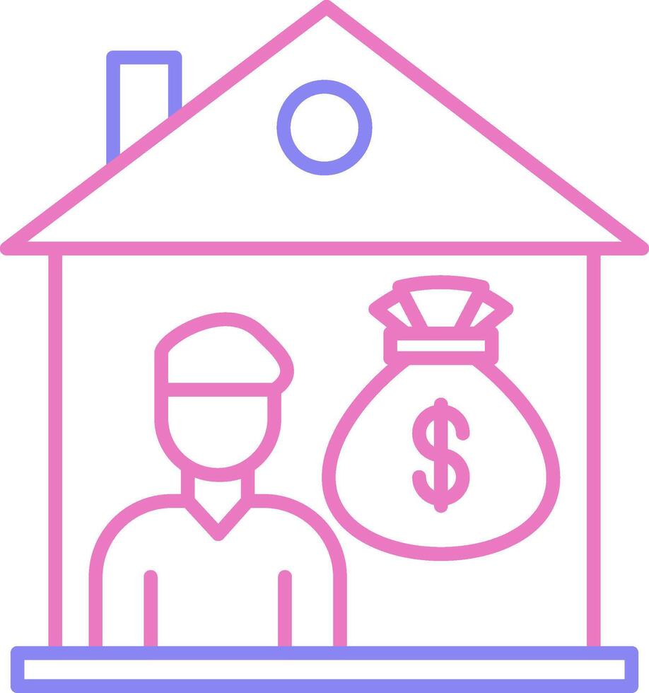 Buyer Linear Two Colour Icon vector