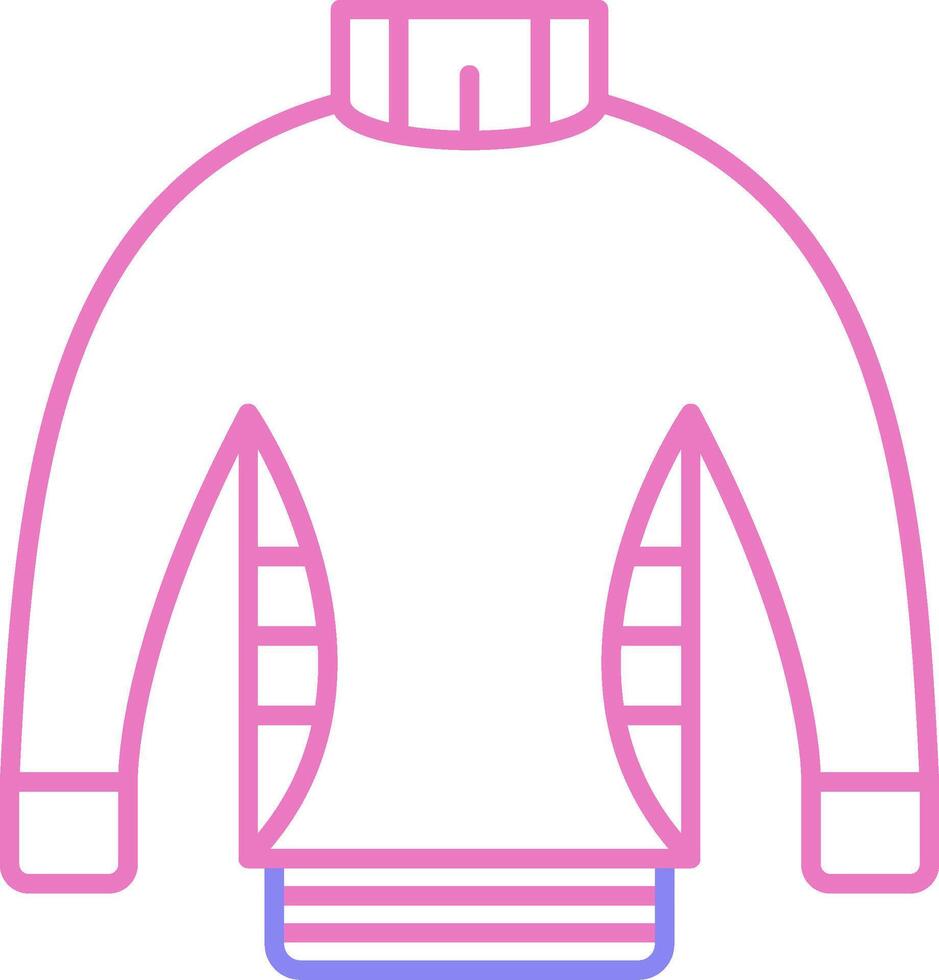 Sweater Linear Two Colour Icon vector