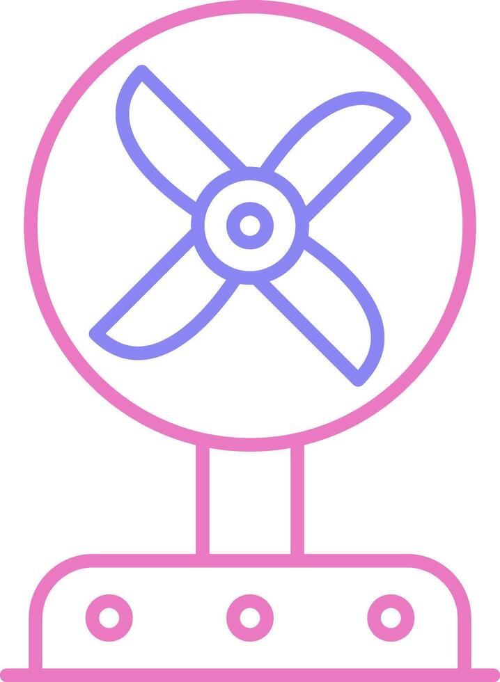 Fan Linear Two Colour Icon vector