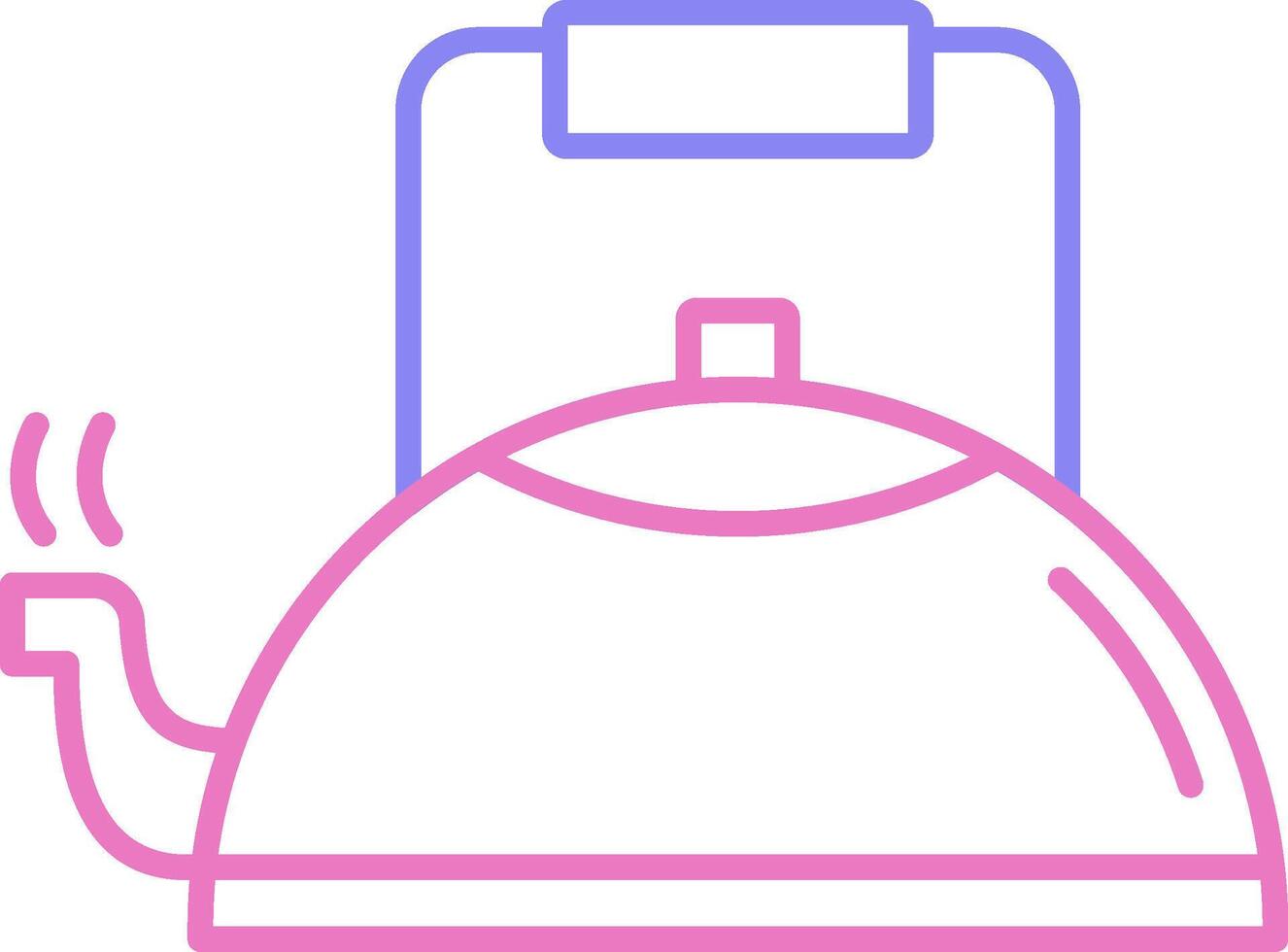 Kettle Linear Two Colour Icon vector