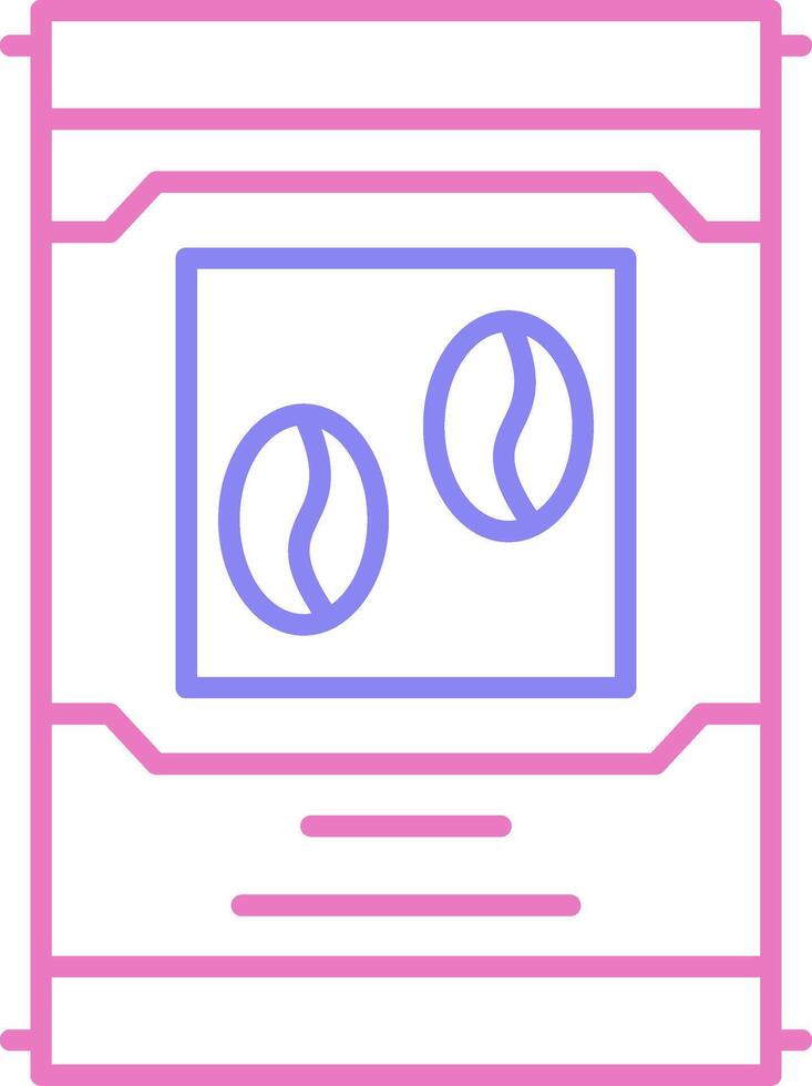 Beans Linear Two Colour Icon vector