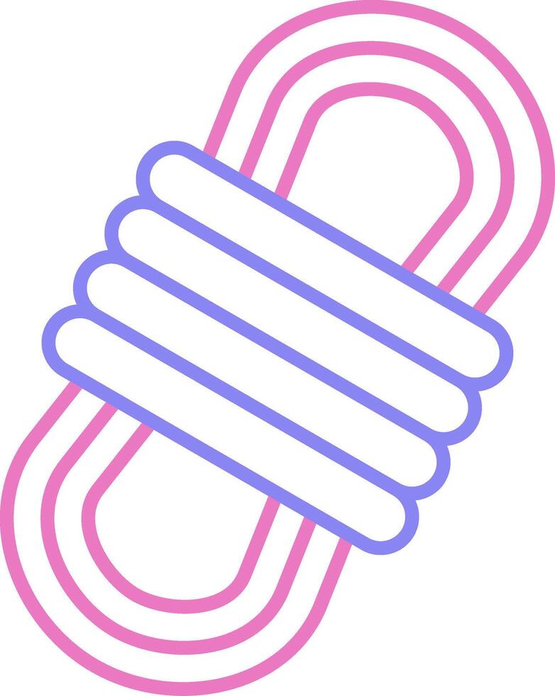 Rope Linear Two Colour Icon vector
