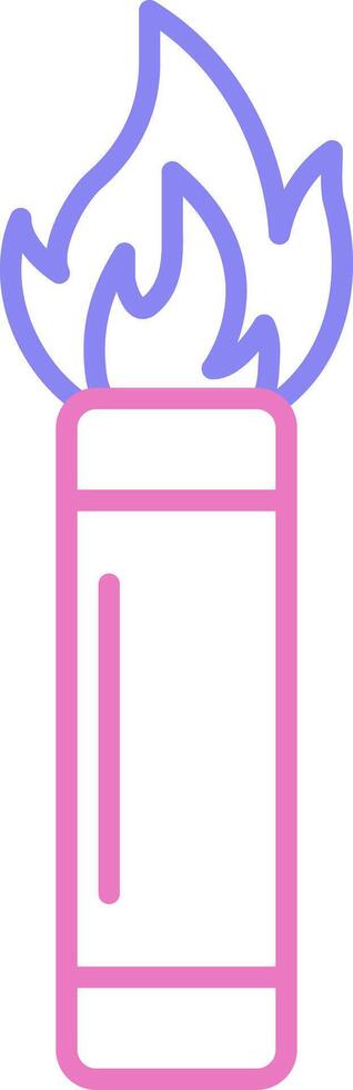 Flare Linear Two Colour Icon vector