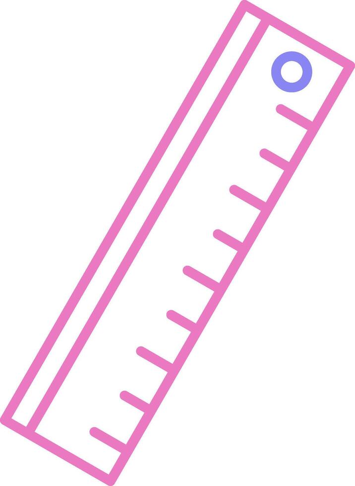 Ruler Linear Two Colour Icon vector