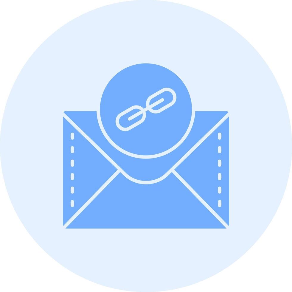 Link Flat Sticker Icon vector