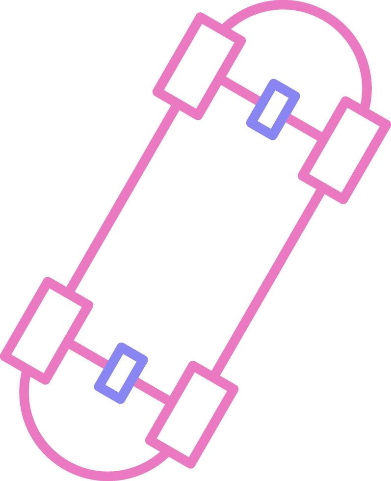 Skates Linear Two Colour Icon vector