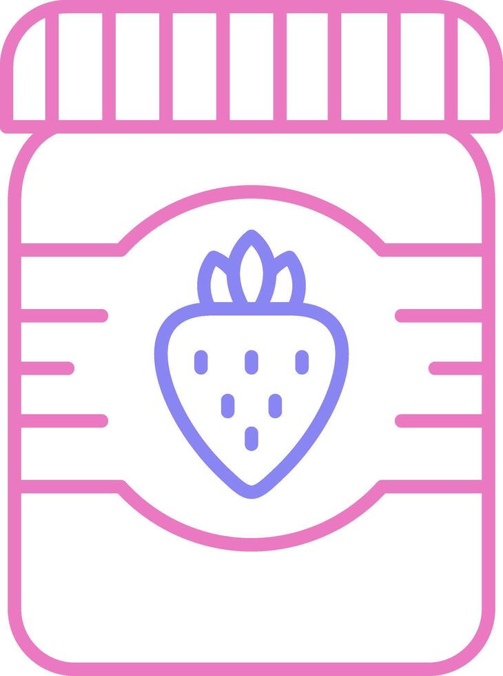 Jam Linear Two Colour Icon vector