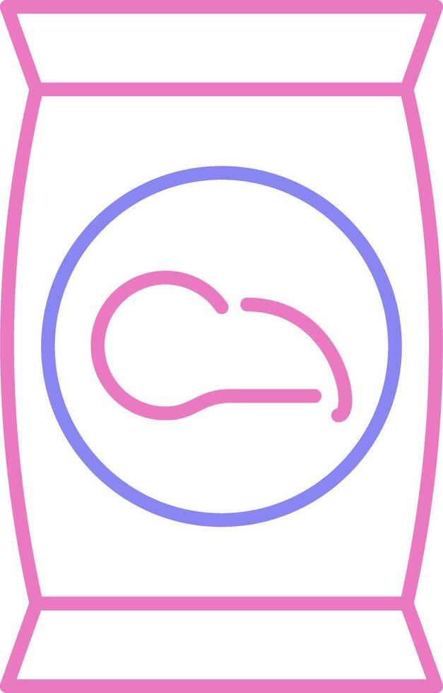 Crisps Linear Two Colour Icon vector