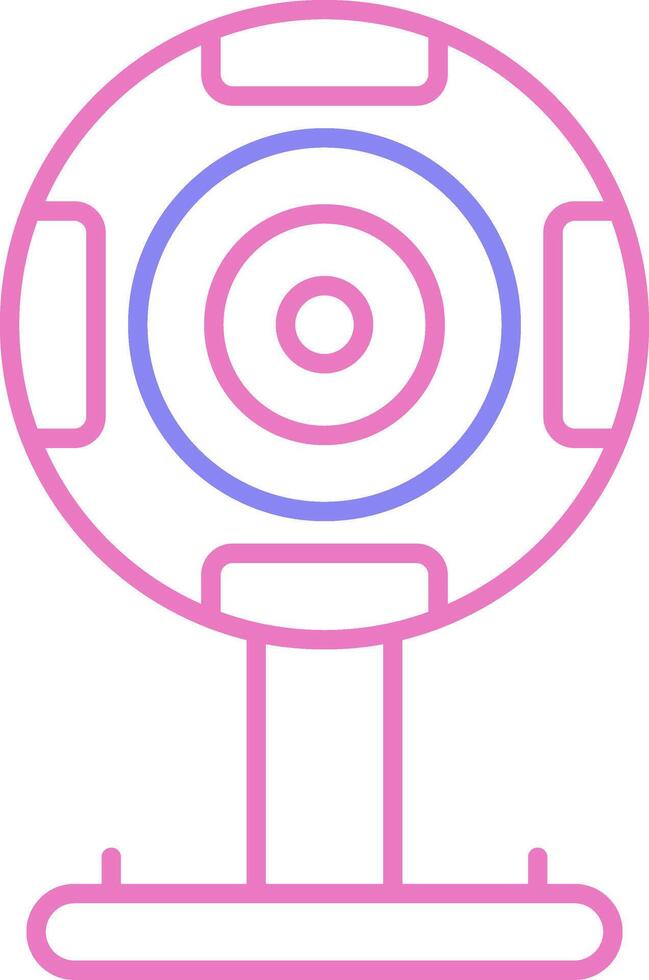 Webcam Linear Two Colour Icon vector