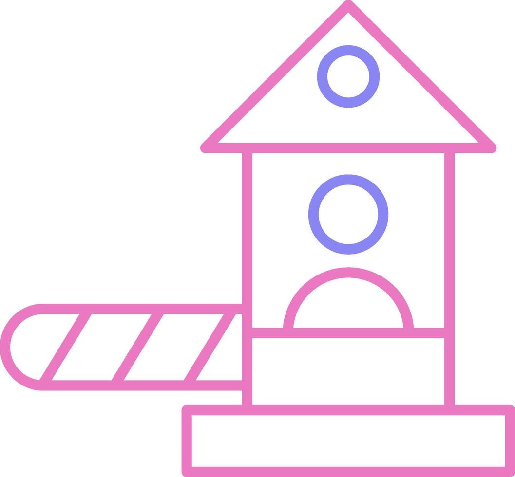 Checkpoint Linear Two Colour Icon vector