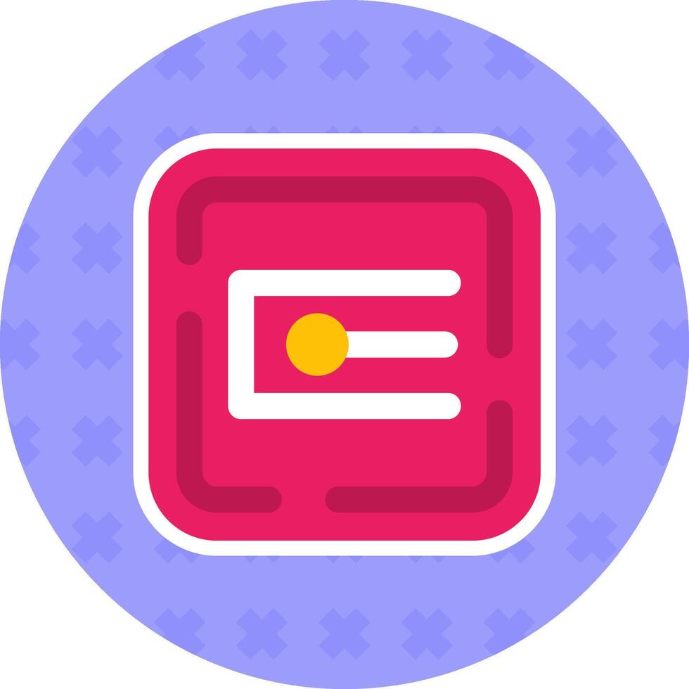 Endpoint Flat Sticker Icon vector