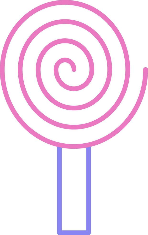 Spiral Linear Two Colour Icon vector