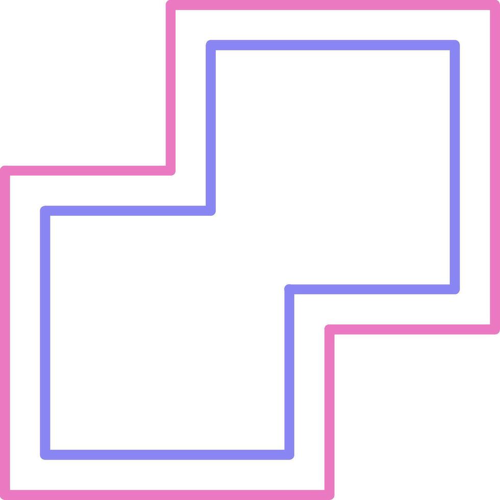 Combine Linear Two Colour Icon vector
