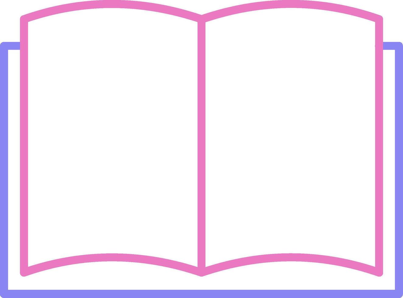 Art Book Linear Two Colour Icon vector