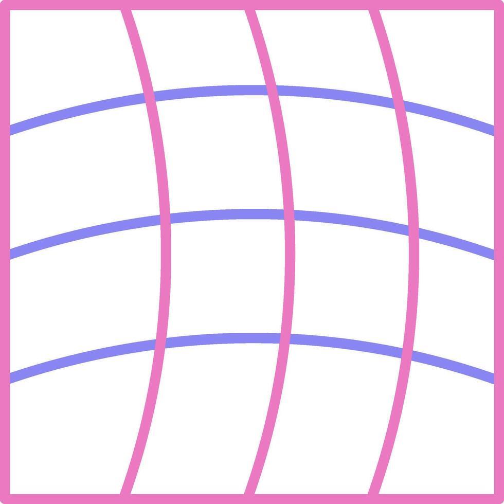 Warp Linear Two Colour Icon vector