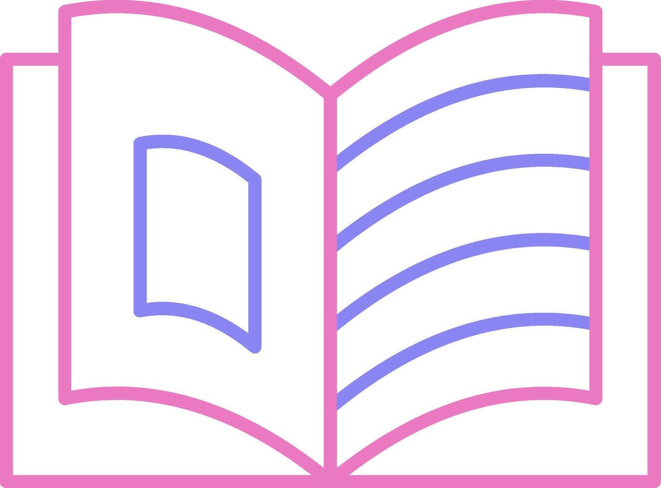 Storytelling Linear Two Colour Icon vector
