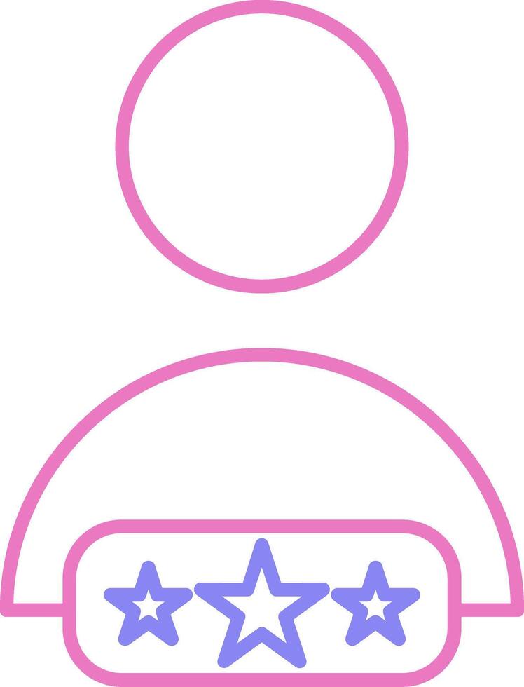 Customer Review Linear Two Colour Icon vector