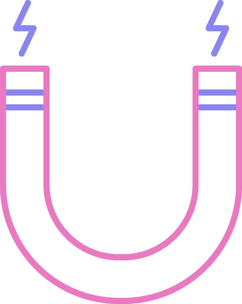 Attract Linear Two Colour Icon vector