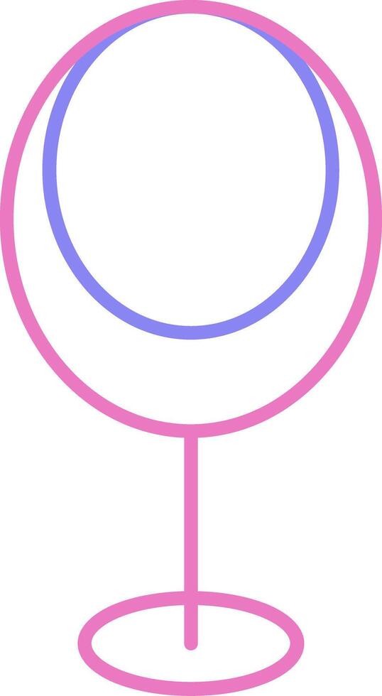 Egg Chair Linear Two Colour Icon vector