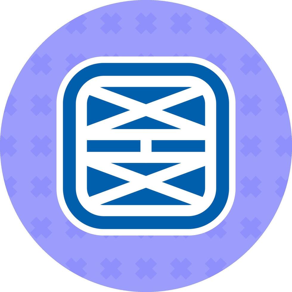 Layout Flat Sticker Icon vector