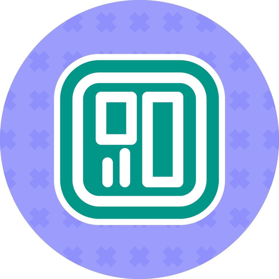 Layout Flat Sticker Icon vector