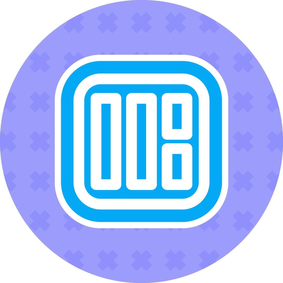 Layout Flat Sticker Icon vector