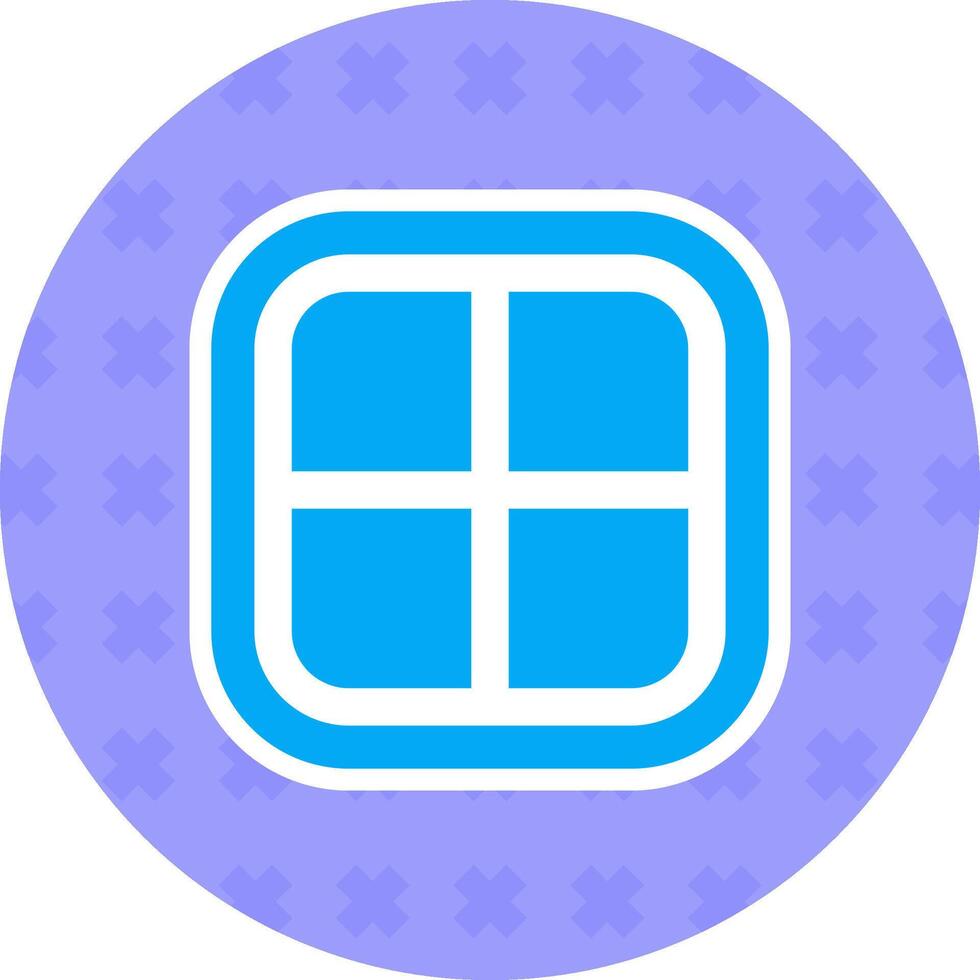 Layout Flat Sticker Icon vector