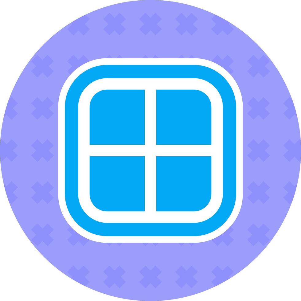 Layout Flat Sticker Icon vector